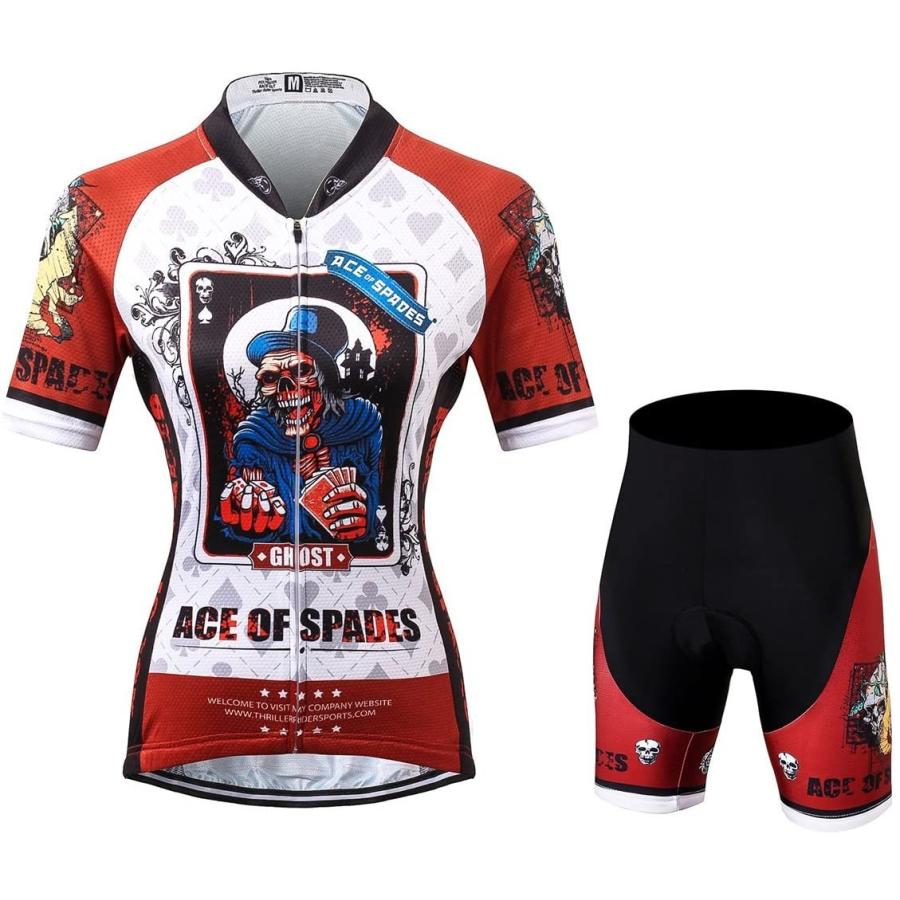 【中古品/USED】 Thriller Rider Sports サイクルジャージ レディス 女性自転車運動服装半袖やショートパンツ セット - 組み合わせ Ace of 【1786894168】(10215円)