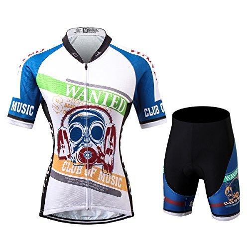 Thriller Rider Sports サイクルジャージ レディス 女性自転車運動服装半袖やショートパンツ セット - 組み合わせ Wanted
