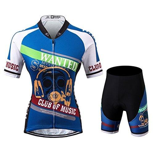 Thriller Rider Sports サイクルジャージ レディス 女性自転車運動服装半袖やショートパンツ セット - 組み合わせ Wanted