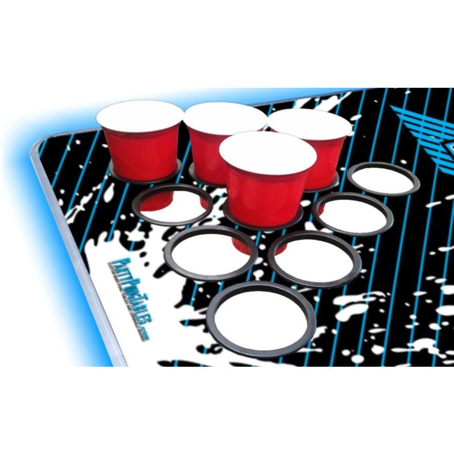 ほぼ未使用 PartyPongTables.com 8フィートビアポンテーブル オプションのカップ用の穴とLED変光ライト?-?テーブルデザイン11種類 (カスタ 【NAN1264446559】(45424円)