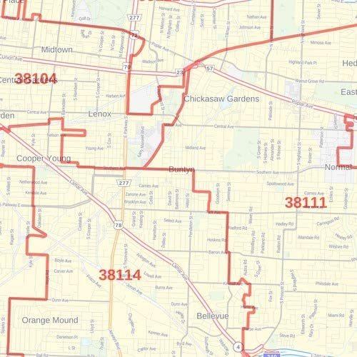 多様な テネシー州メンフィス ジップコード 48インチ ラミネート壁マップ 36インチ X オブジェ 置き物 Www Collectiviteslocales Fr