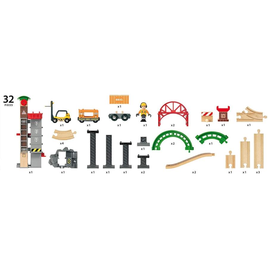 BRIO ( ブリオ ) WORLD ウェアハウスレールセット 対象年齢 3歳~ ( 電車 おもちゃ 木製 レール ) 33887 BRIO WORLD ブリオ ウェアハウスレールセット 対象年齢 3歳 電車 おもちゃ 木製 レール