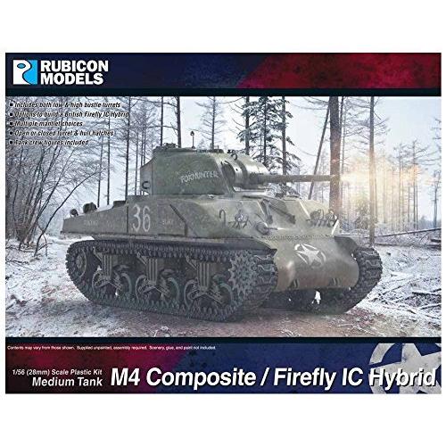 RUBICON MODELS 1/56 イギリス軍 M4シャーマン (コンポジット車体)/ファイアフライ IC (ハイブリッド車体) プラモデル RB