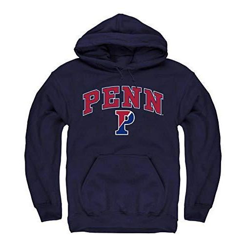 キャンパス色Penn Quakers Arch &ロゴGamedayフード付きスエットシャツ – ネイビー、 XX-Large ブルー