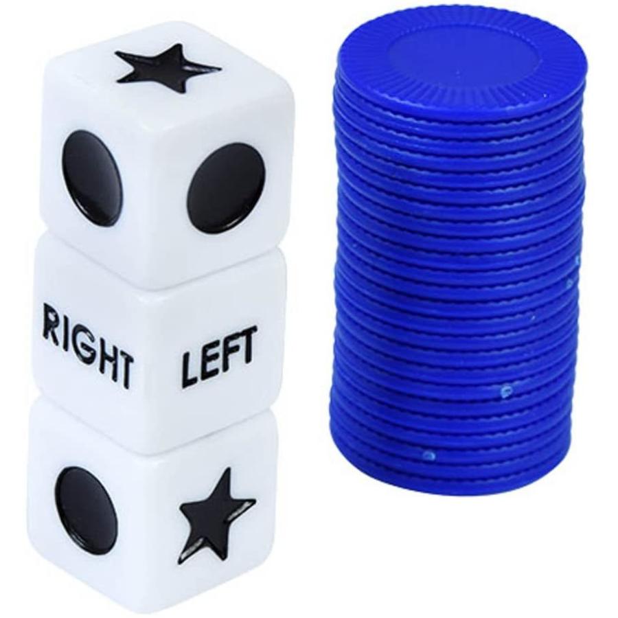 PassPlay: The Game of Left Centre Right Dice Game (Pack of 2 LCR Travel Gam Game of