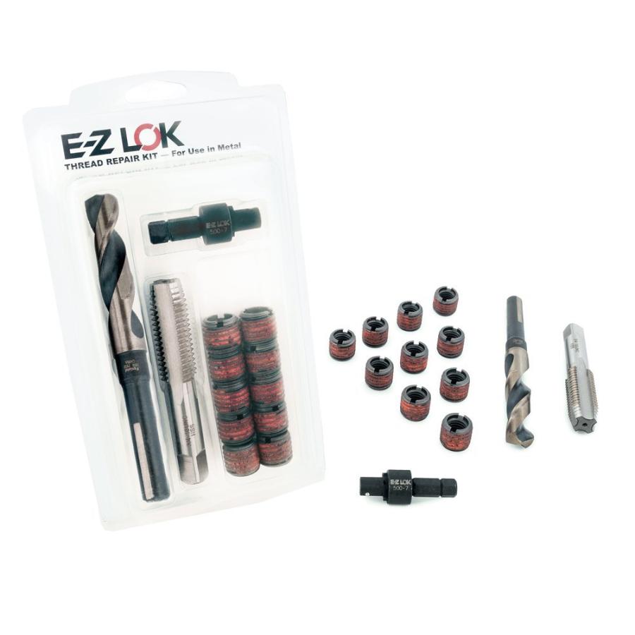 新規購入 E-Z LOK EZ-329-6 Threaded Inserts for Metal， 3/8-16 Installation Kit， Steel