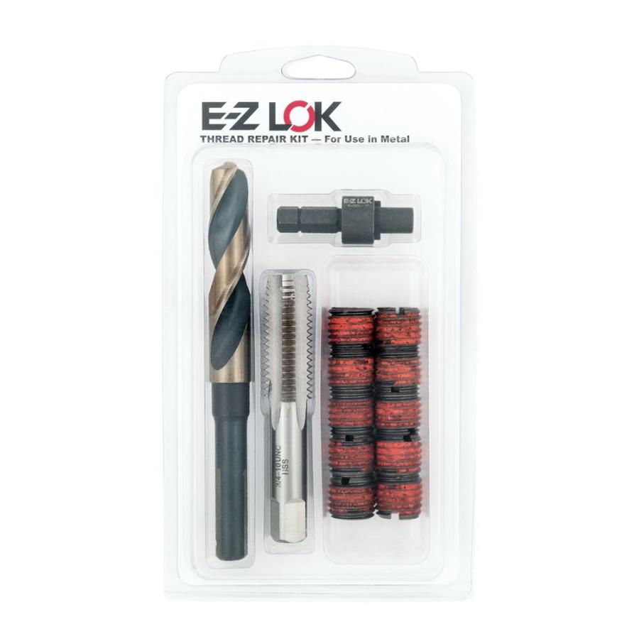 新規購入 E-Z LOK EZ-329-6 Threaded Inserts for Metal， 3/8-16 Installation Kit， Steel