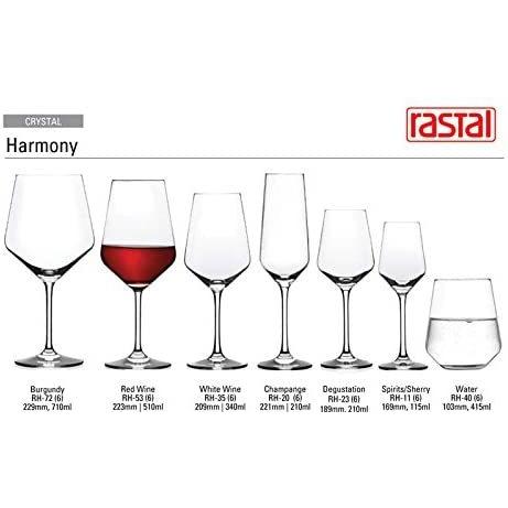 Rastal ハーモニー ワイングラス 6個セット Red Wine 