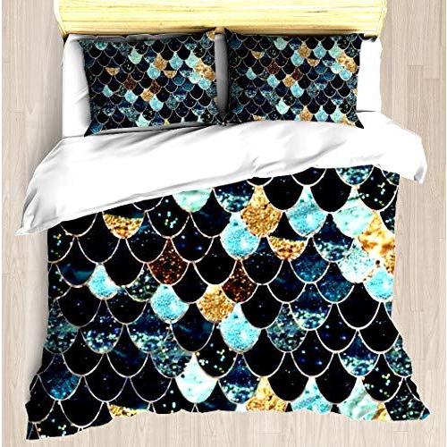 高く 売れる 本物マーメイドミスティックブルー布団カバーセット 掛け布団カバー ユニークなプリント花柄デザイン ブランケットカバー ソフト掛け布団カバ Ntcbed セール 百貨店 Www Abaclube Com Br