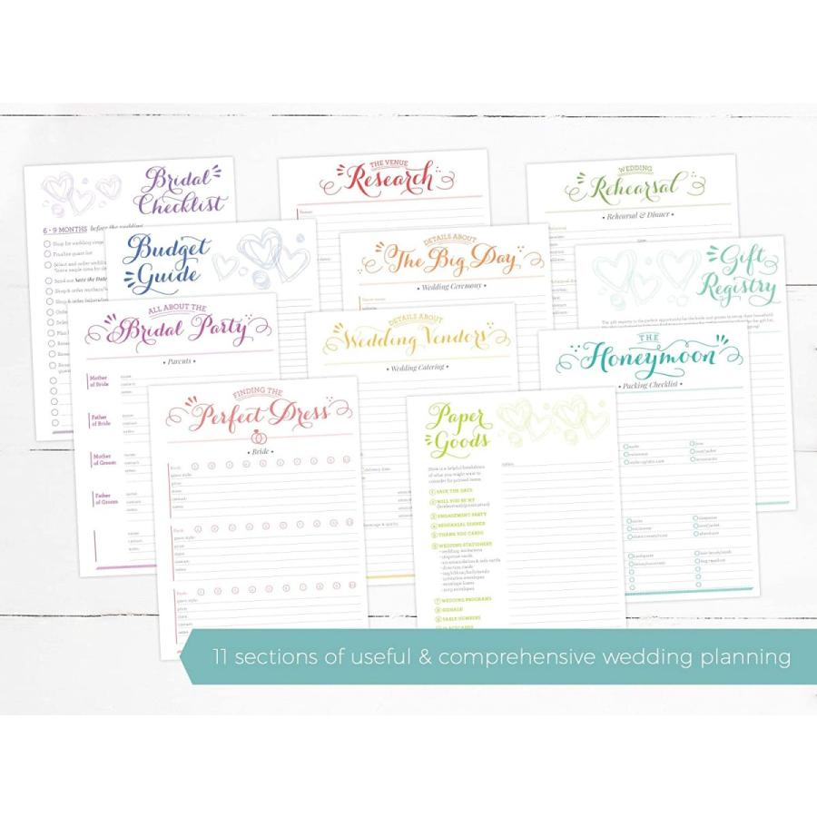 超話題新作 Purpletrail カスタマイズウェディングプランナー カスタム婚約ギフト ウェディングオーガナイザー ブライダルプランナー ダングリングライトプ 手帳 Proksi Si