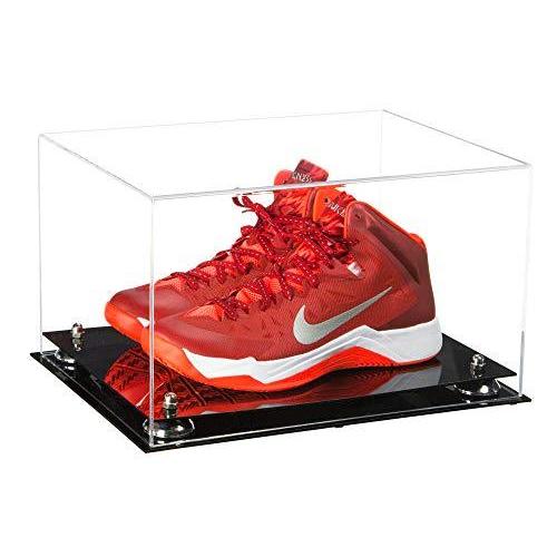 Better Display Cases クリアアクリルラージシューズペアディスプレイケース バスケットボールシューズ サッカースパイク フットボール