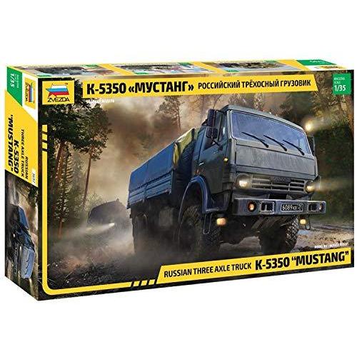 ズベズダ 1/35 ロシア軍 KAMAZ 5350 6輪式軍用車 ムスタング プラモデル ZV3697