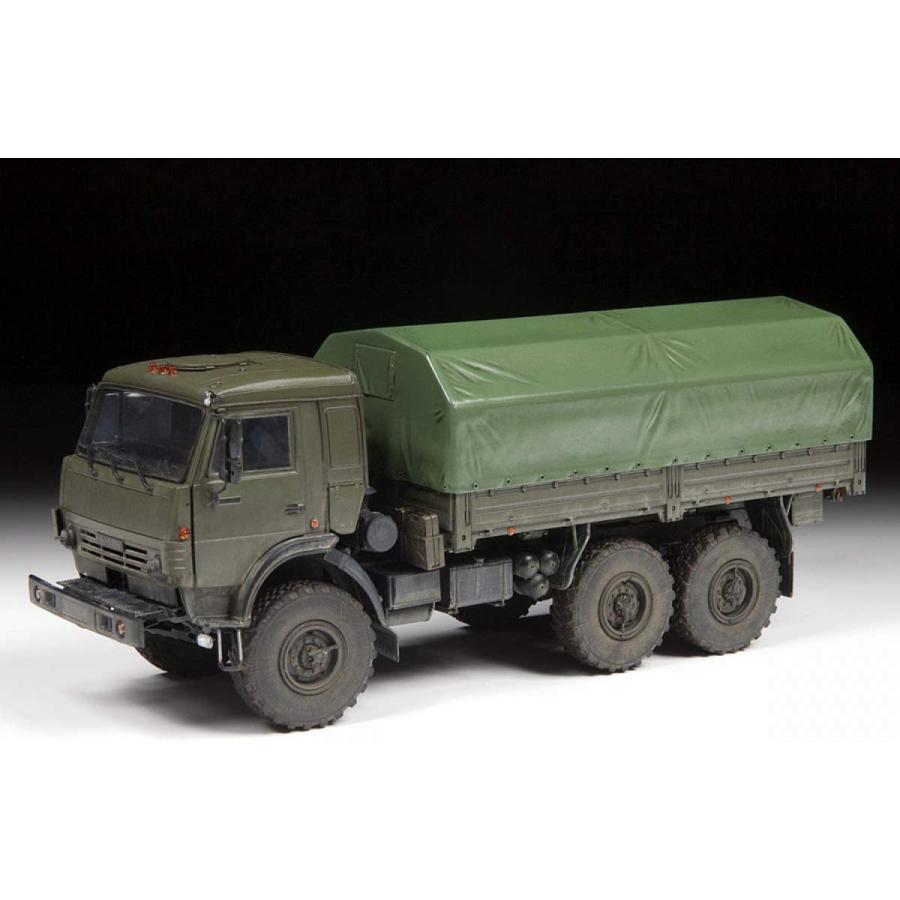 ズベズダ 1/35 ロシア軍 KAMAZ 5350 6輪式軍用車 ムスタング プラモデル ZV3697 