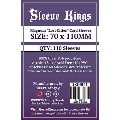 【期間限定】 Sleeve Kings マグナム ロスト シティ カード スリーブ (70x110mm) - 110パック 60ミクロン その他おもちゃ