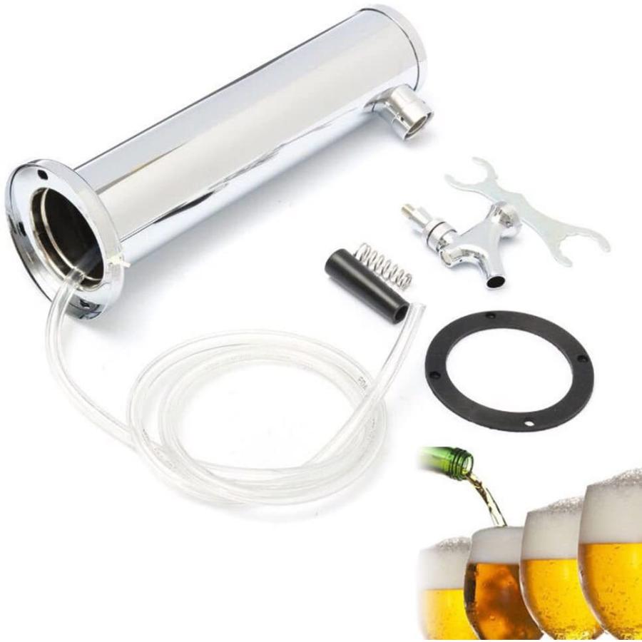 予約受付中 Kegerator Usa用耐久性ステンレススチールシングル蛇口タップ ホームブリュー ドラフトビールタワーディスペンサー オブジェ 置き物
