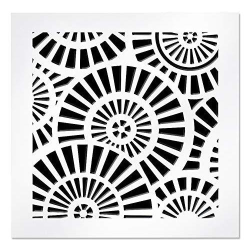 SABA エアベントカバーグリル アクリルプレキシガラス10インチ x 10インチ ホワイト仕上げ 装飾レジスターカバー 壁や天井用 床での使用不可