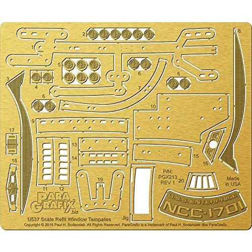 スタートレック - Refit エンタープライズウィンドウドリルテンプレート - PGX213
