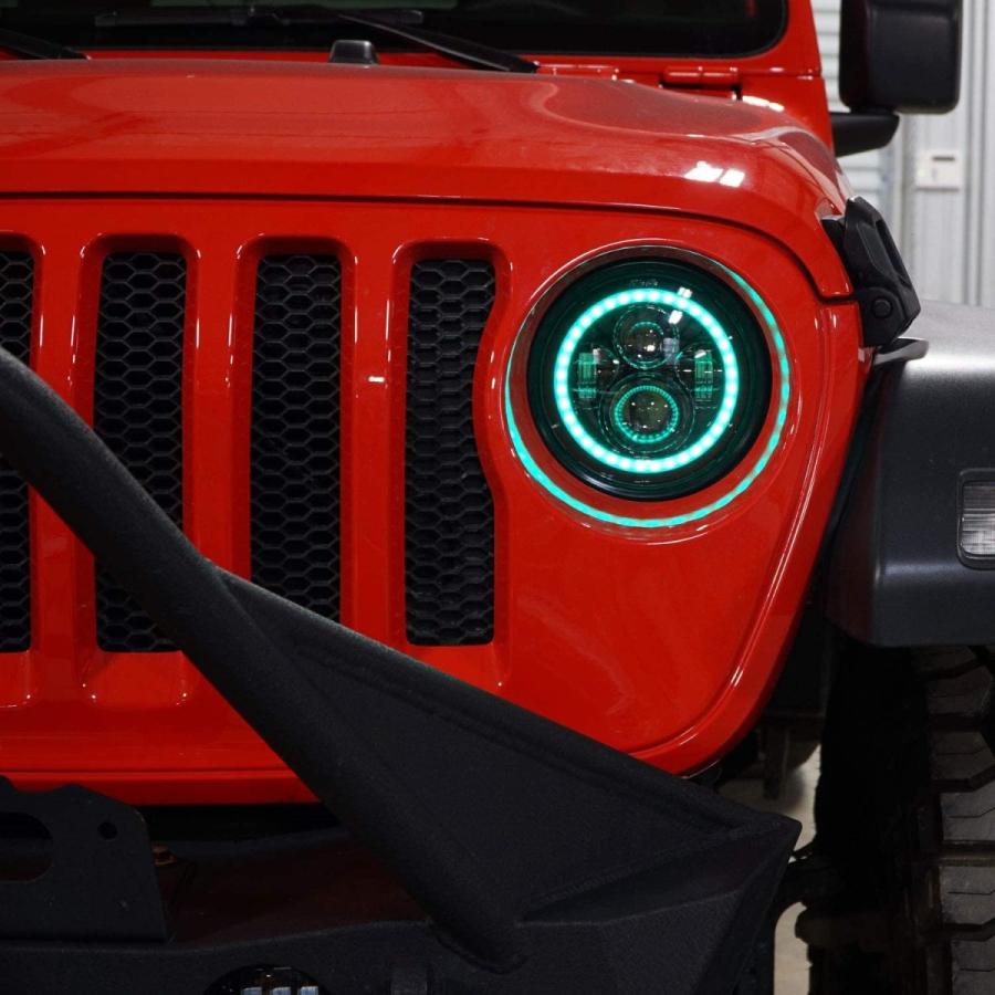 Led Rgb 色が変わるプロジェクターヘッドライト ヘッドランプ ジープラングラー Jl グラディエーター18年以降に対応 工場製ハロゲンランプ B07rglwfsp Only You One Shop 通販 Yahoo ショッピング