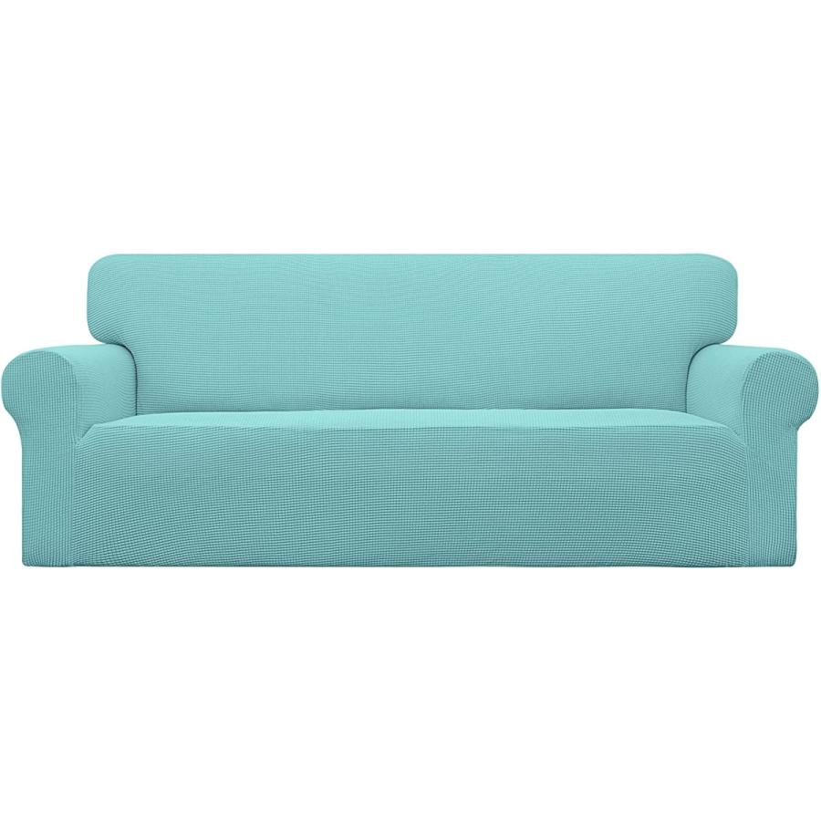 Easy Going ストレッチソファースリップカバー 1枚 ソファカバー 家具プロテクター ソファソフト ゴム底 子供用 ポリエステル スパンデック 家具プロテクター