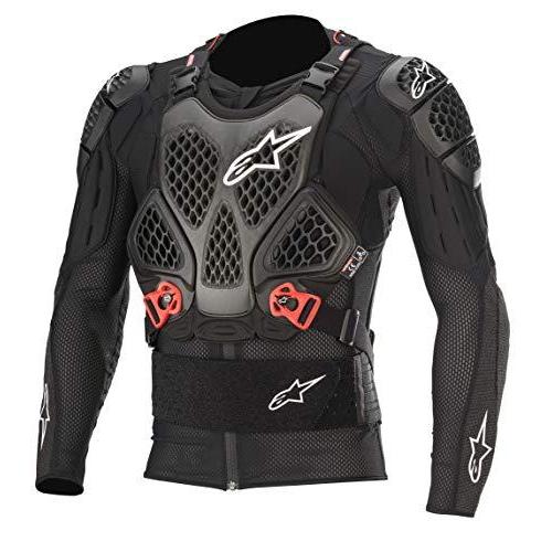 Alpinestars ユニ 大人用 バイオニックテック V2 保護ジャケット ブラック/レッド 2X (マルチ、ワンサイズ)