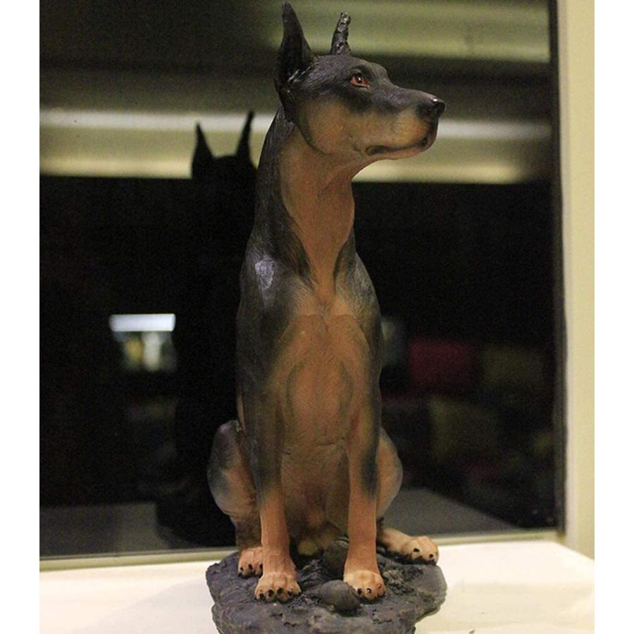 100 の保証 Sdbrkyh 犬の装飾像 cm 樹脂製 デスクトップ置物 彫刻 犬の像 ドーベルマン ピンシャー オブジェ 置き物 Www Jntuinfo In