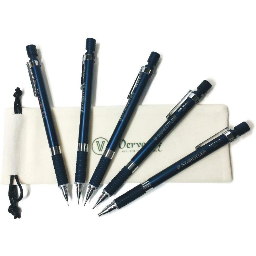 【お買得】 Staedtler 製図鉛筆 ナイトブルーシリーズ 925-35 5本線タイプ オリジナルペンケースセット