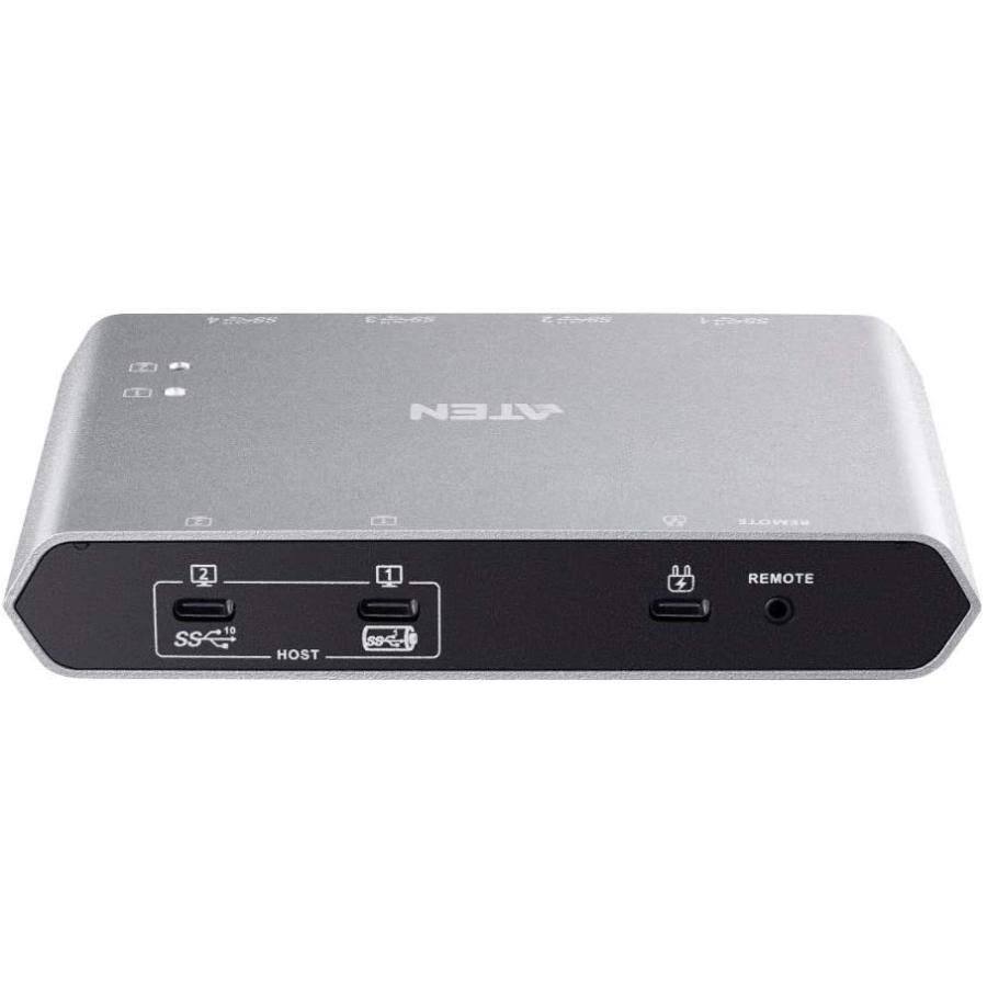 ATEN USB-C 2ポートUSB 3.1 Gen 2デバイス共有器（電源パススルー対応