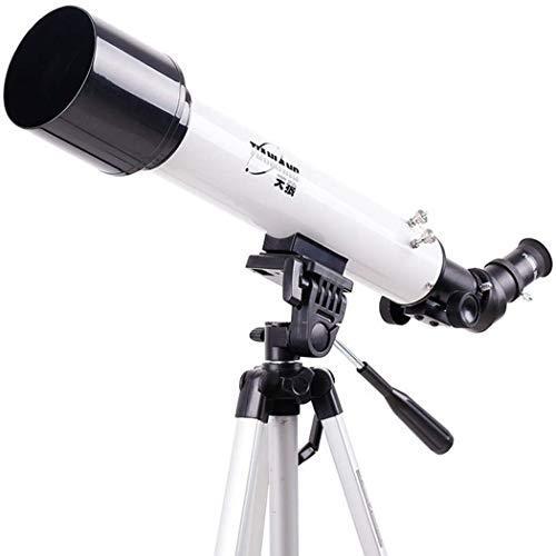 焦点距離500mm ポータブル屈折望遠鏡 - 完全コーティングガラス光学 - 初心者に最適な望遠鏡 多層グリーンフィルム