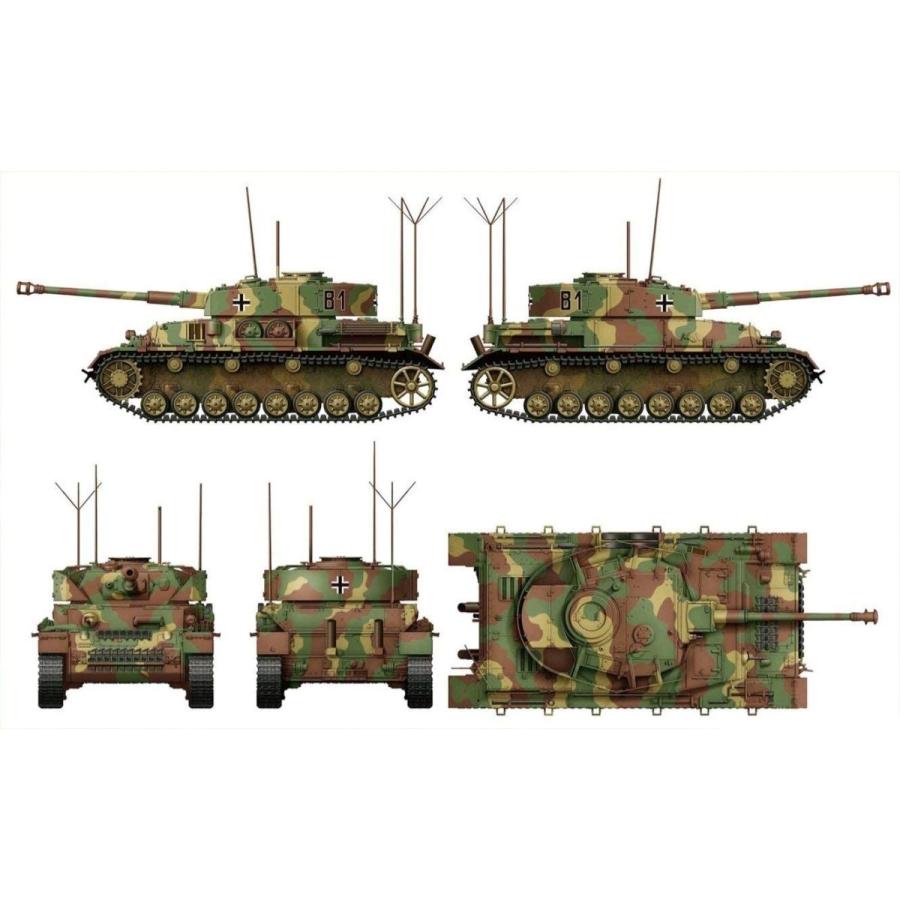 ライフィールドモデル 1/35 ドイツ軍 4号戦車 J型 後期型/観測戦車 w/連結組立可動式履帯 2 in 1 プラモデル RFM5033 