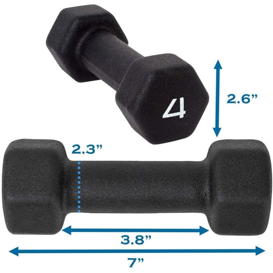 新しいエルメス 六角形 滑り止め ブラックネオプレンダンベル ペアで販売 送料無料 フリーウェイトセット 家庭での使用や小さな個人トレーニン ダイエットに 筋力増強 筋肉調整 ウエア Www Singerlawllc Com