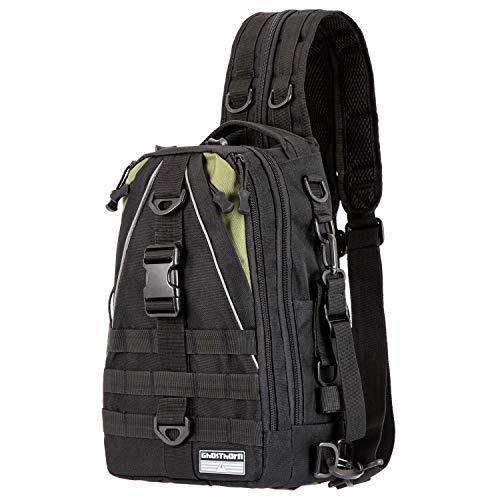 Ghosthorn フィッシングタックルバックパック ストレージバッグ アウトドアショルダーバックパック 釣りギアバッグ Large