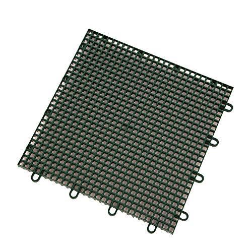 IncStores アウトドアスポーツタイル バスケットボールコートフローリング レンガレッド 40タイル (10x4エリア))