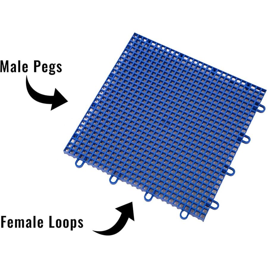 ⭐️完成品⭐️ IncStores アウトドアスポーツタイル バスケットボールコートフローリング レンガレッド 40タイル (10x4エリア)) 【IQY1178168030】(42325円)