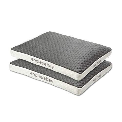 endlessbay 冷却枕カバー 柔らかさと通気性 2個パック 標準 グレー