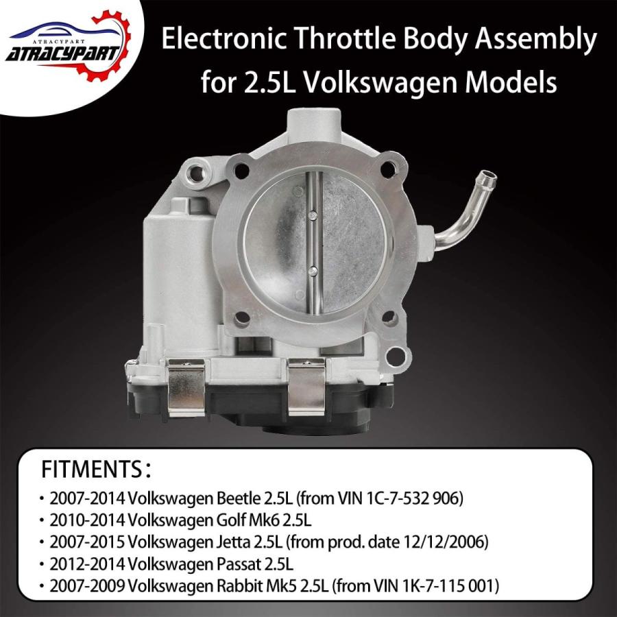 日本人気超絶の IAC TPS スロットルボディアセンブリ | 2007-2015 フォルクスワーゲン ビートル ゴルフ ジェッタ パサート ラビット 2.5L |