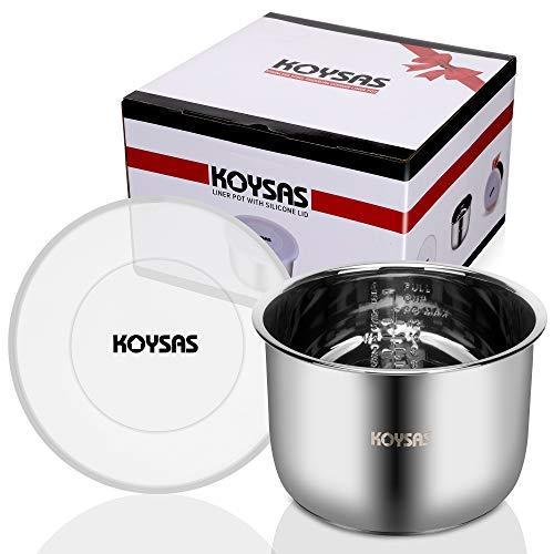 格安販売の KOYSAS インスタントポット用インナーポットライナー シリコン漏れ防止 BPAフリー キッチンに安全で耐久性のあるステンレススチール 6クォート その他キッチンツール
