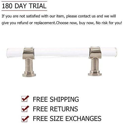 独特な Homdiy クリアキャビネットノブ Hd Ls9165snb 10 Centers 4in 102mm Hole 5パック Hd9165snb オブジェ 置き物 Binghamtonhots Com