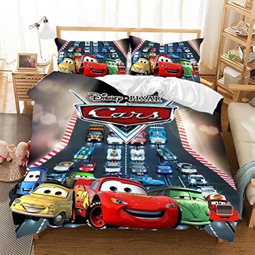 販売アウトレット レーシングカー布団カバーセット 男の子 女の子 ライトニング マックィーンベッドセット ウルトラソフト Only インテリア雑貨 マイクロファイバー You 人気漫画テーマ キッズ寝具 B08brv2mbw Only You One Shop 激安販売 ストア