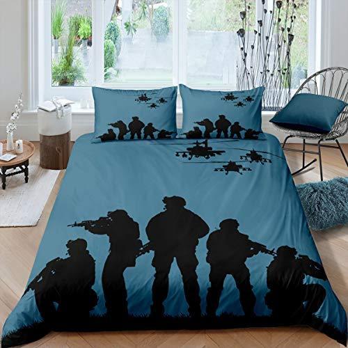 Erosebridal Soldiers 掛け布団カバー ヘリコプター 掛け布団 カバー キッズ 男の子 ティーンズ メンズ ミリタリーコンバットテー