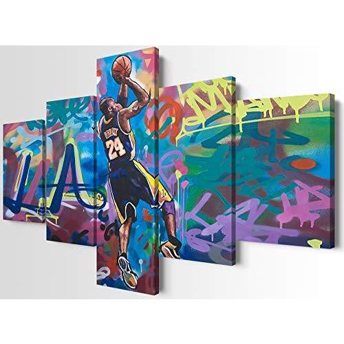 日本最級 LA Mamba Forever モダングラフィティ神戸ポスター #24 男 バスケットボールデコレーション 壁装飾 レイカーズ スポーツ壁装飾 バスケットボールルーム装飾 レリーフ、アート