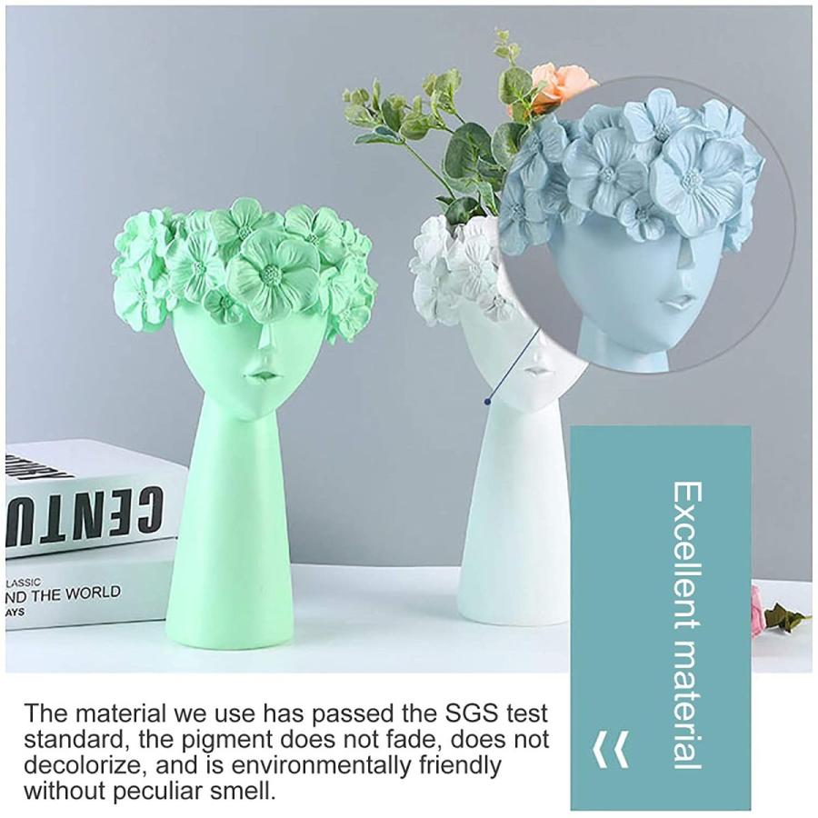 使い勝手の良い 樹脂クラフト Lucakuins かわいい女の子 ライ アート花瓶家具 ホームインテリア 植木鉢 植物 多肉植物 花瓶 装飾 造花 キャラクター花瓶 オブジェ 置き物 Raffles Mn