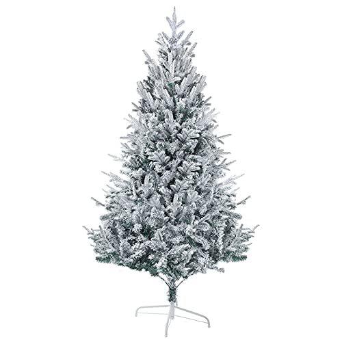 Cleanclo 人工クリスマスツリー - 4フィート/5フィート/6フィート/7フィート/7フィート/7フィート プレミアムジュートベース ホリデー クリスマスペンシル