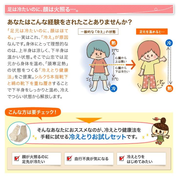 5本指靴下 冷えとり入門お試し2足セット カラープラス 22 24cm 冷えとり 重ね履き シルク 綿 山忠 温むすび Hietori Otameshi Webshop 温むすび 通販 Yahoo ショッピング
