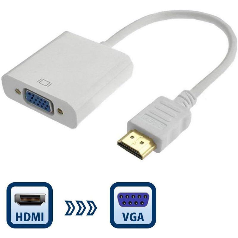 Rosebe HDMI-VGA(D-SUB)変換アダプタ hdmi 変換 アダプタ ケーブル ブラック 1080p対応 HDMI オス to｜onna｜05