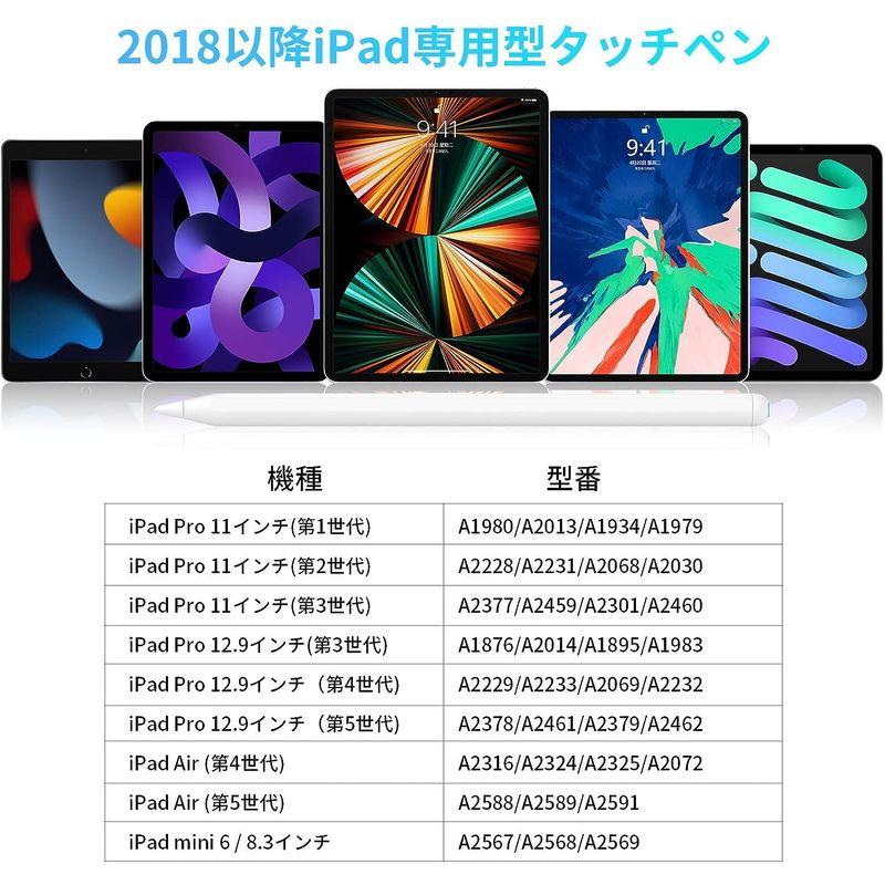 2023新登場 ワイヤレス充電IPenbox タッチペン iPad ペンシル 第2世代 磁気充電 アップルペンシル 極細 超高感度 スタイラ｜onna｜04