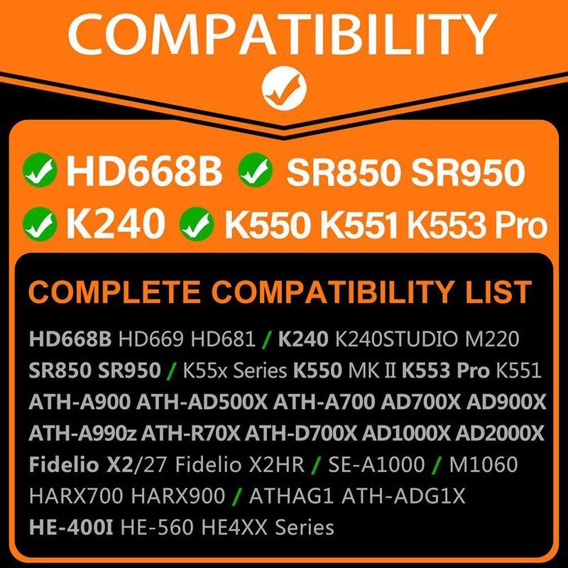 交換用イヤーパッドは、HD668B, SR850, ATH-A900, ATH-AD500X, ATH-A700, AD700X, AD90｜onna｜02