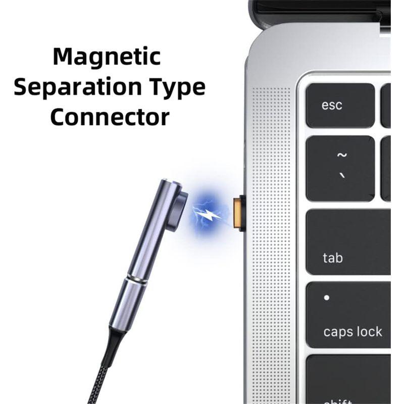 NFHK 磁気コネクター USB4 140W 40Gbps USB4 Type C オス-メス ロープロファイル L字型電源データ 8K ビ｜onna｜03