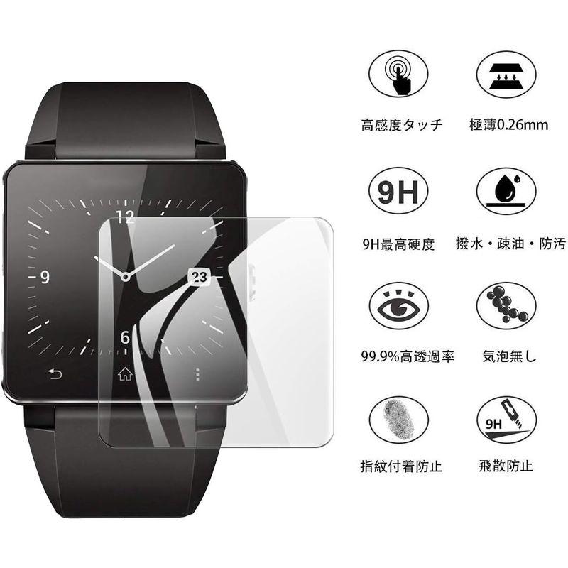 EternalStars 硬度9H 3枚Sony Smartwatch 2フィルム 硬度9H 強化ガラス Sony Smartwatch 2｜onna｜02