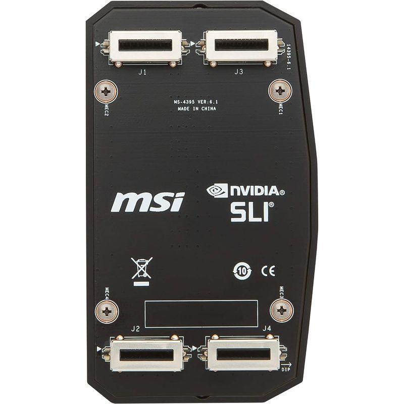 MSI GAMING 5K Video 80mm 2 Way SLI Bridge for GTX 1080 1070 Series Gra｜onna｜04
