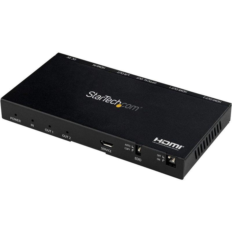 StarTech.com HDMI分配器/1入力2出力/4K60Hz HDMI 2.0対応スプリッター/スケーラー内蔵/3.5mmステレオミ｜onna｜02